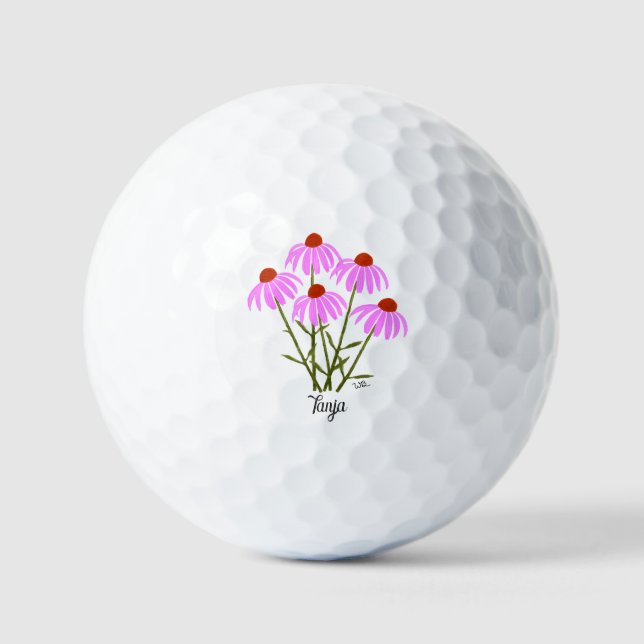 Personalisierte Golfbälle mit Purpurhutförmigen So (Vorderseite)