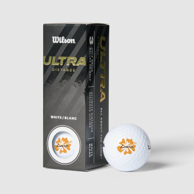 Personalisierte Golfbälle mit süßen hawaiianischen (Verpackungen)
