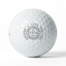 Personalisierte Golfbälle zum 50. Geburtstag