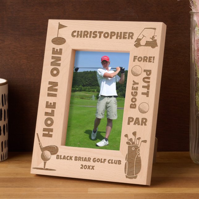 Personalisierte Golfbegriffe und -Symbole Geätzte Rahmen (Von Creator hochgeladen)