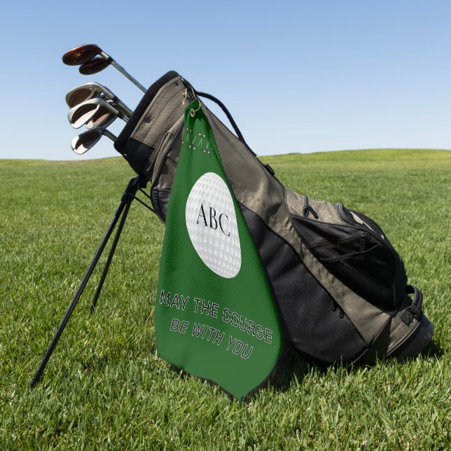 Personalisierte Golfclubs Golfhandtuch (Gras)