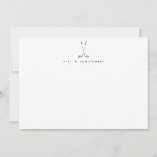 Personalisierte Golfclubs Mitteilungskarte