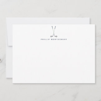 Personalisierte Golfclubs Mitteilungskarte