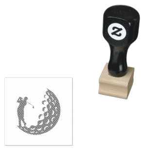 Personalisierte Golfer-Adressbezeichnungen, benutz Gummistempel