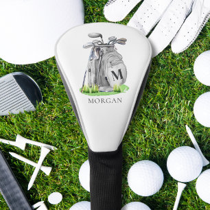 Personalisierte Golfer Initialen Namensmonogramm Golf Headcover
