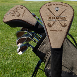 Personalisierte Golfer Name Cross Club Golf Headcover