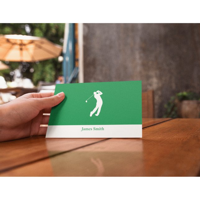 Personalisierte Golfer-Notecard oder Stationery Dankeskarte (Von Creator hochgeladen)