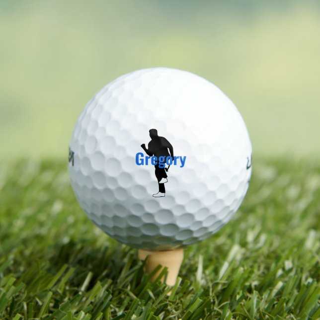 Personalisierte Golfer-Silhouette Golfball (Insitu T-Shirt)