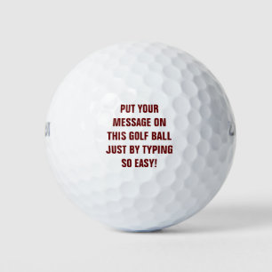 Personalisierte Golfplätze Golfball