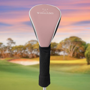 Personalisierte Golfschläger Dusty Rose Pink Golf Headcover
