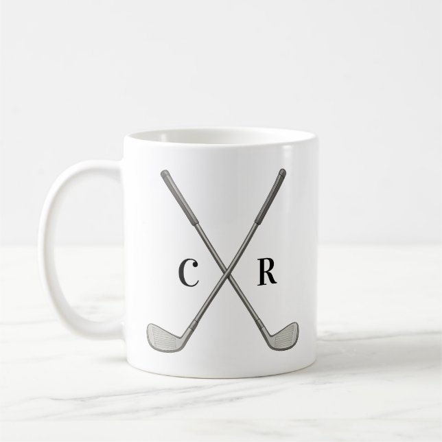Personalisierte Golfschläger Kaffeetasse (Links)