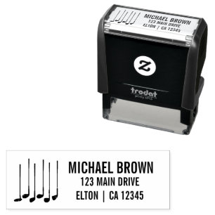 Personalisierte Golfschläger Logo Permastempel