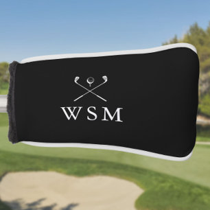 Personalisierte Golfschläger mit Monogramm in Schw Golf Headcover