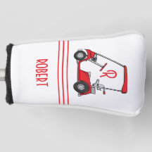 Personalisierte Golfwagen-Monogramm-Namens-Headcov