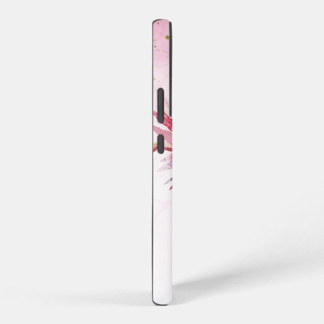 Personalisierte Gorgeile Aquarell-Blume drucken Samsung Galaxy Hülle (Rechte Seite)