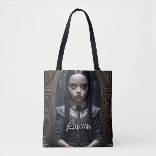 Personalisierte Gothic-Girl-Heimat-Kunst Halloween