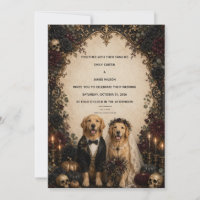 Personalisierte Gothic Golden Retriever Halloween-