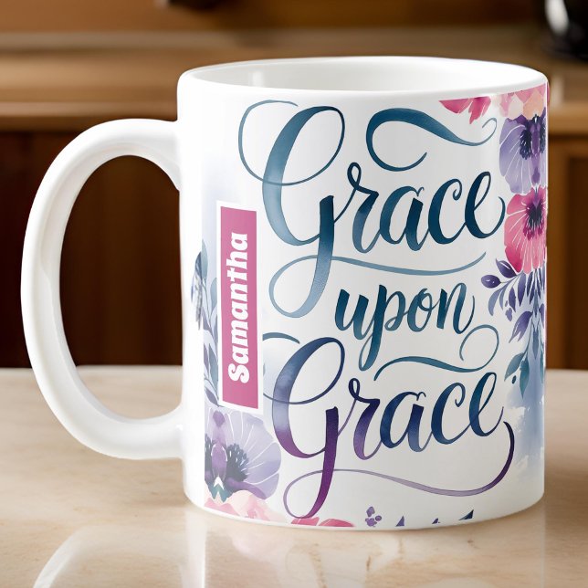 Personalisierte Grace upon Grace Christlich Kaffeetasse (Von Creator hochgeladen)