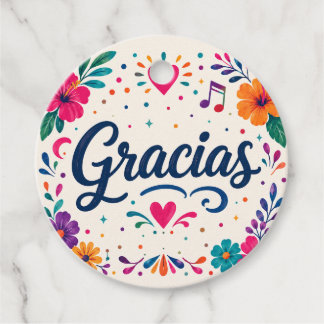 Personalisierte Gracias Spanische Florale Fiesta G Geschenkanhänger
