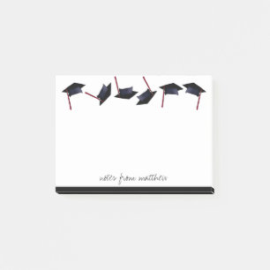 Personalisierte Graduationskappen Gone Wild B&W Post-it Klebezettel