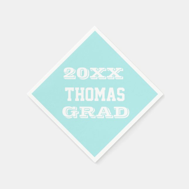 Personalisierte Graduationspartei versorgt Napkins Serviette (Ecke)