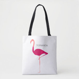 Personalisierte grafische Flamingo-Tasche