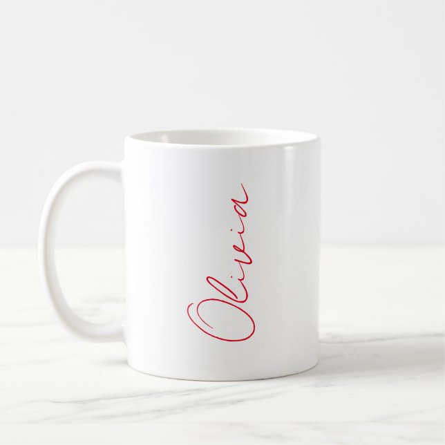 Personalisierte Gramm, benutzerdefinierte Tasse, K Kaffeetasse (Links)