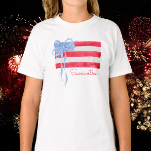 Personalisierte Grandmillennial-Patriotismus-Schle T-Shirt