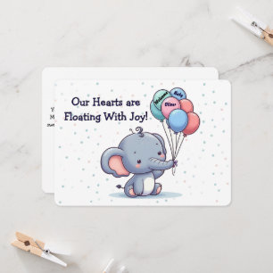 Personalisierte Gratulationskarte für Babys Einladung