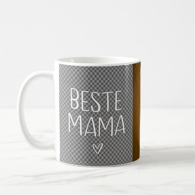 Personalisierte gravierte Keramiktasse: Benutzerde Kaffeetasse (Links)