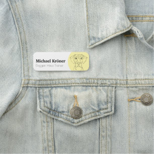 Personalisierte Great Dane-Linienkunst-Namensschil Namensschild