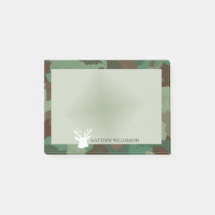 Personalisierte Green Camouflage Frame mit Buck Si Post-it Klebezettel