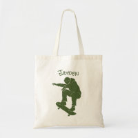 Personalisierte Green Skateboarder Grafik