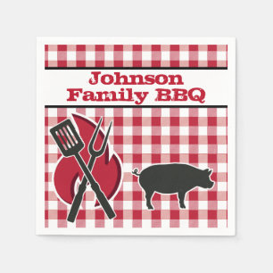 Personalisierte GRILLEN Picnic Party Napkins Serviette