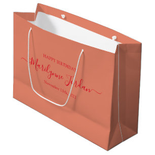 Personalisierte große Geburtstags-Geschenktasche Geschenktüte