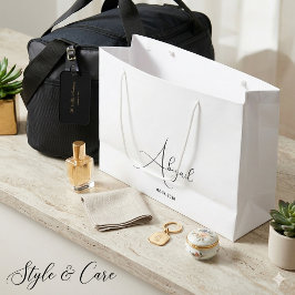 Personalisierte große Geschenktasche mit individue Geschenktüte