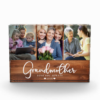 Personalisierte Großmutter-FotoCollage Fotoblock
