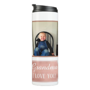 personalisierte Großmutter-Fotos Thermosbecher