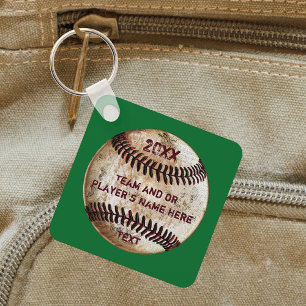 Personalisierte grüne Baseball-Geschenkideen, Schlüsselanhänger