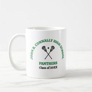 Personalisierte Grüne Lacrosse-Mannschaft der High Kaffeetasse