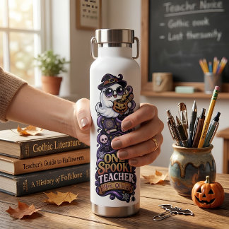 Personalisierte gruselige Lehrer-Geist-Wasserflasc Trinkflasche