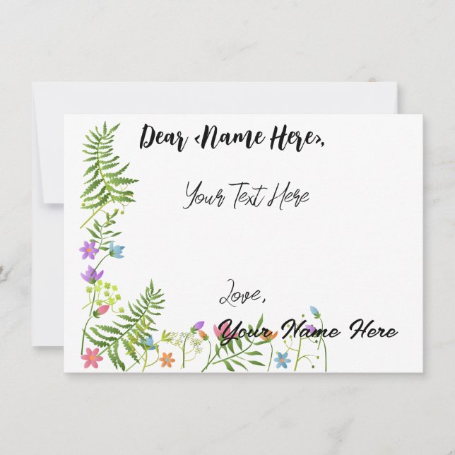 Personalisierte Grußkarte Dankeskarte (Vorderseite)