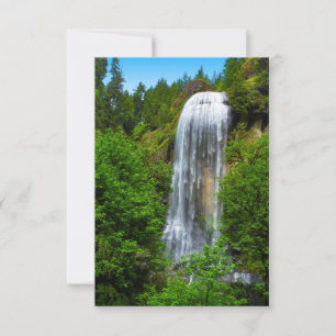 Personalisierte Grußkarte für Wasserfall Dankeskarte