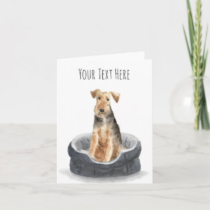 Personalisierte Grußkarte für Welsh Terrier Karte