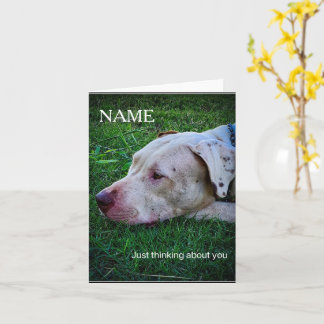 Personalisierte Grußkarte mit Hund Karte