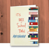 Personalisierte Grußkarte zum neuen Schuljahr