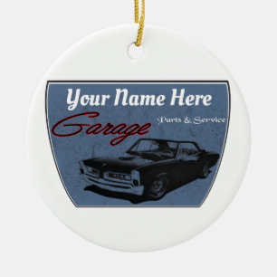 Personalisierte GTO Garage Keramik Ornament