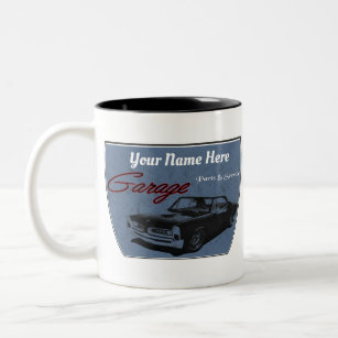 Personalisierte GTO Garage Zweifarbige Tasse