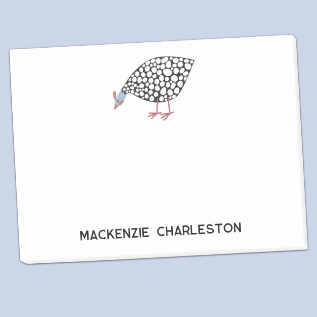 Personalisierte Guinea Fowl Post-it-Notes Post-it Klebezettel (Fun Guineafowl or Guineahen personalized post-it sticky notes)