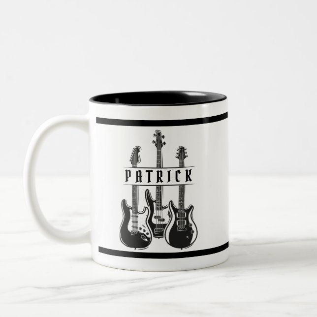 Personalisierte Guitar Player Geschenkidee Tasse f (Links)